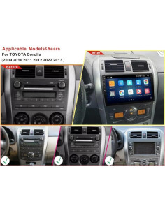 Radio Estéreo para Toyota Corolla 2007-2013 con Carplay y Android Auto 2