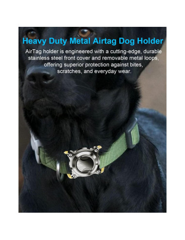 Soporte Airtag para Collar de Perro Palamede - Impermeable S