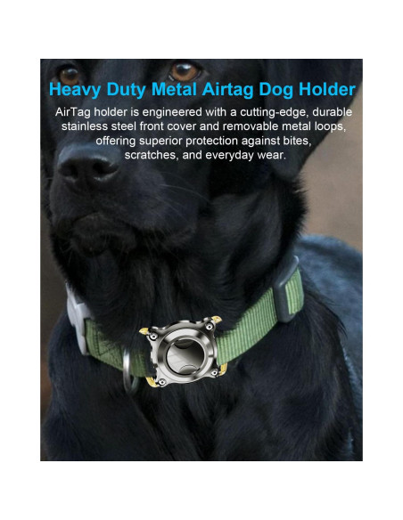 Soporte Airtag para Collar de Perro Palamede - Impermeable S