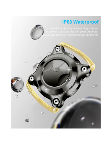 Soporte Airtag para Collar de Perro Palamede - Impermeable S