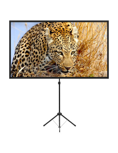 Pantalla de Proyector Portátil 80" Excelimage 16:9 Fibra de Vidrio