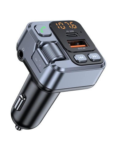 Transmisor FM Bluetooth 5.1 FCtianX con Cargador USB 30W