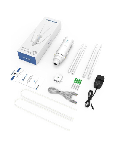 Extensor de WiFi Exterior WAVLINK AC1200 Doble Banda IP65