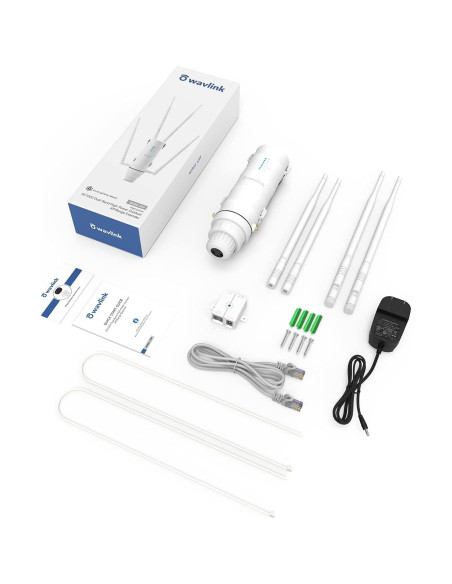 Extensor de WiFi Exterior WAVLINK AC1200 Doble Banda IP65