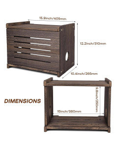 Estante para Router y Proyector BEARUT Madera Clásica 2
