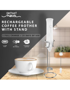 Espumador de Leche Nova MF-1300S Eléctrico Recargable 200g 2