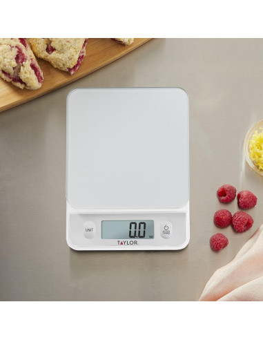 Báscula de Cocina Digital Taylor 5 kg Pantalla de Vidrio