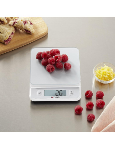 Báscula de Cocina Digital Taylor 5 kg Pantalla de Vidrio