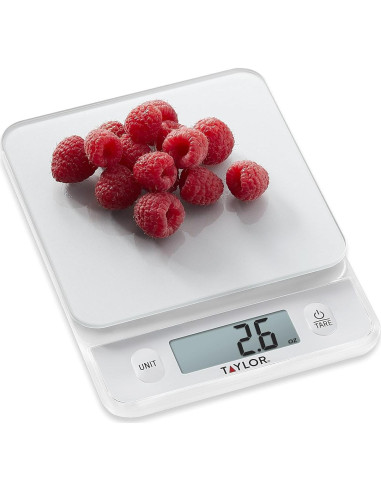Báscula de Cocina Digital Taylor 5 kg Pantalla de Vidrio
