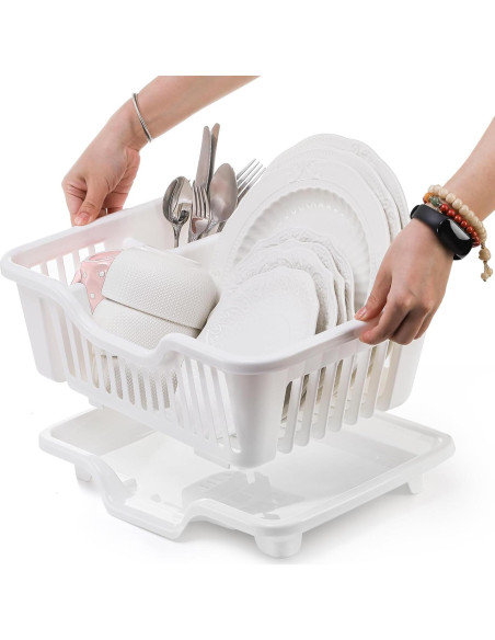 Escurridor de Platos Noamus Blanco 2 Piezas 44.5x27.3cm