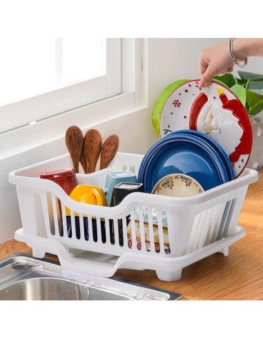 Escurridor de Platos Noamus Blanco 2 Piezas 44.5x27.3cm