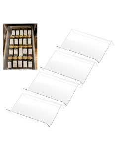 Estante de Especias Acrílico COXWANG 4 Niveles 22.86 cm