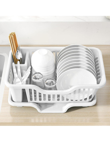 Escurridor de Platos Noamus Blanco 2 Piezas 44.5x27.3cm