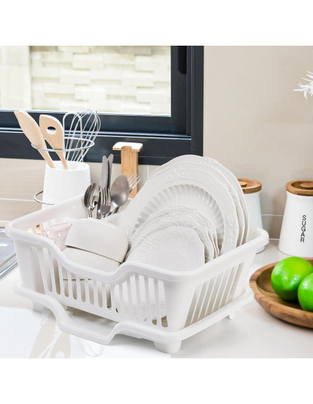Escurridor de Platos Noamus Blanco 2 Piezas 44.5x27.3cm