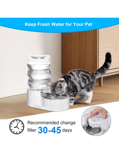 Filtros de Agua para Mascotas Gumike 8 Paquetes Triple Filtración