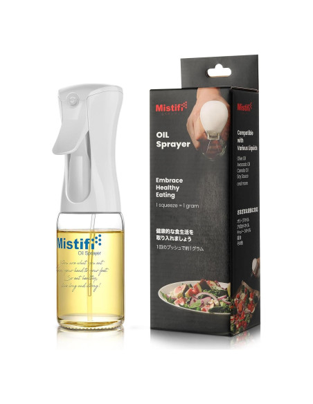 Pulverizador de Aceite Mistifi 150ml Vidrio Neblina Fina PS630