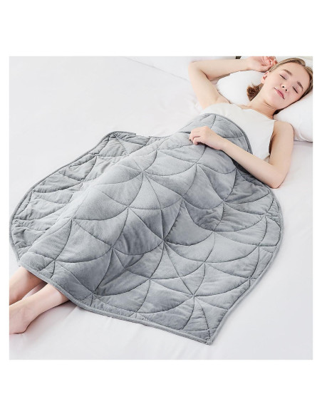 Manta con peso Eazfy Pro 3.2 kg 101.6x132.1 cm Gris Claro