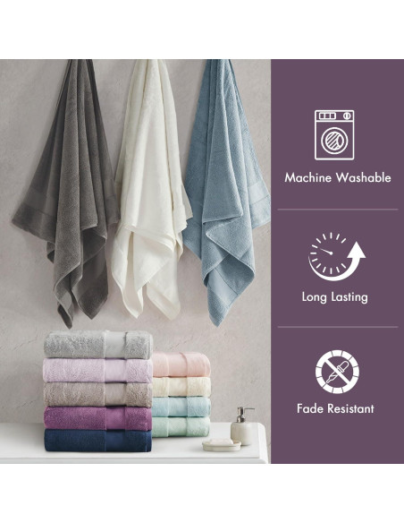 Juego de Toallas de Baño 6 Piezas Algodón Turco Madison Park