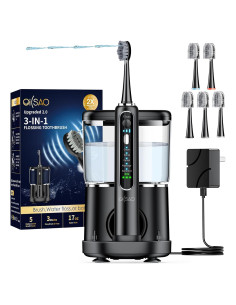 Cepillo de dientes eléctrico OILSAO con irrigador 2 en 1