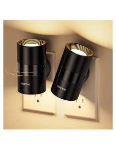Luz Nocturna LED AUVON Regulable con Sensor de Movimiento 2 Pzas