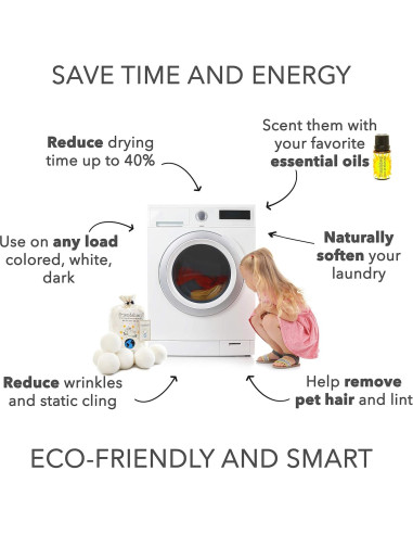 Bolas de Secado de Lana Friendsheep 6 Piezas Orgánicas XL