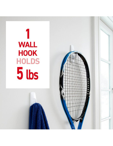 Ganchos Utilitarios Grandes Command - 14 Ganchos y 24 Tiras