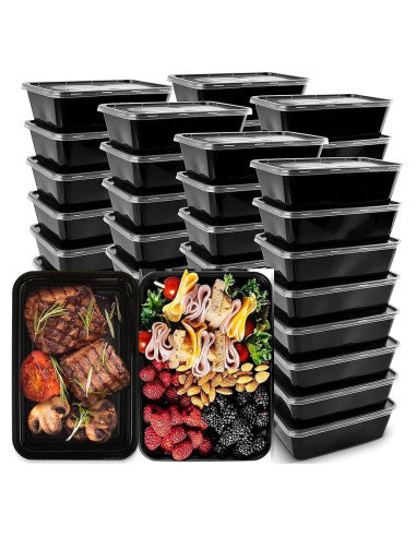 Contenedores de Comida Reutilizables IUME 50 Pack 750 ml