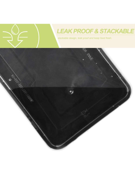 Contenedores de Comida Reutilizables IUME 50 Pack 750 ml Contenedores de Comida Reutilizables IUME 50 Pack 750 ml