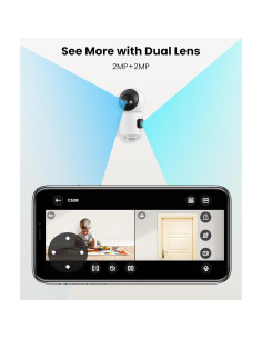 Cámara de Seguridad Interior ZOSI C528D 1080p 360 Pan/Tilt 2