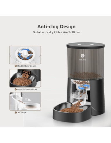 Comedero Automático PETULTRA 4L Programable para Gatos