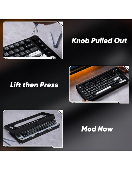 Teclado Mecánico MonsGeek M1 V5 75% Aluminio RGB 8000mAh