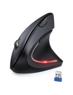 Ratón Vertical Inalámbrico Ergonómico TECKNET 4800 DPI Negro