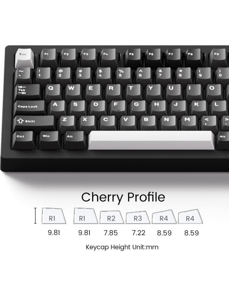 Teclado Mecánico MonsGeek M1 V5 75% Aluminio RGB 8000mAh