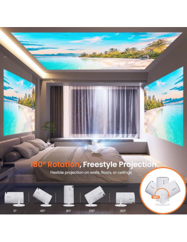 Proyector Mini Portátil Tecaki X3 1080P HD Bluetooth 5.2