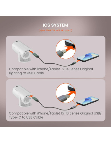 Proyector Mini Portátil Tecaki X3 1080P HD Bluetooth 5.2