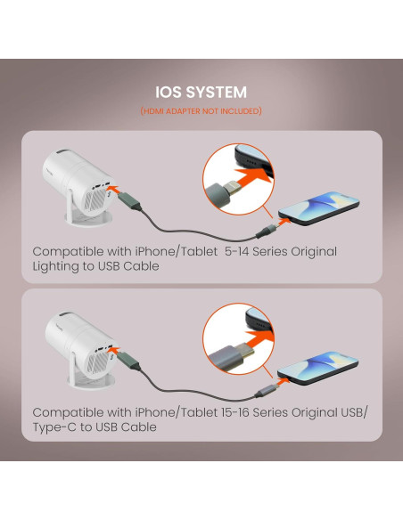 Proyector Mini Portátil Tecaki X3 1080P HD Bluetooth 5.2