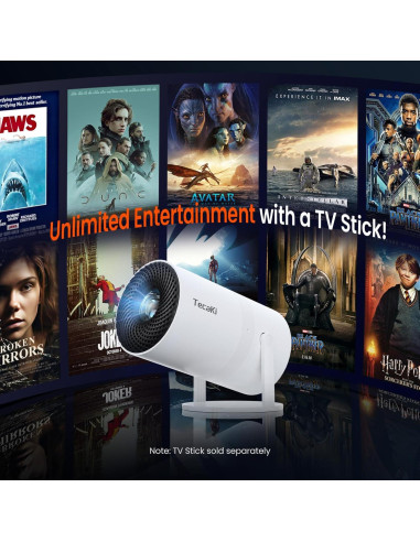Proyector Mini Portátil Tecaki X3 1080P HD Bluetooth 5.2