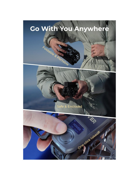 Dron HOVERAir X1 PROMAX 8K, cámara de acción, 42 KM/H