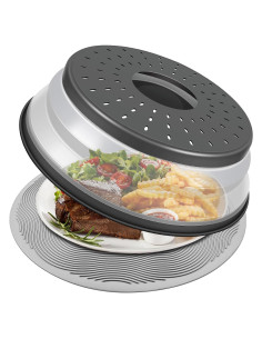 Cubierta de Alimentos para Microondas LekDrok 26.9 cm Carbón