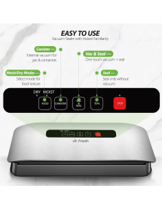 Sellador al vacío DR.Fresh con cortador y 10 bolsas 2