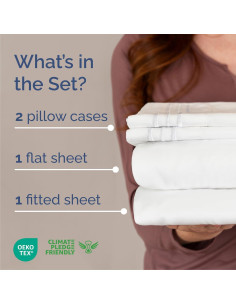 Juego de Sábanas Queen 4 Piezas CGK Unlimited - Microfibra Suave 2