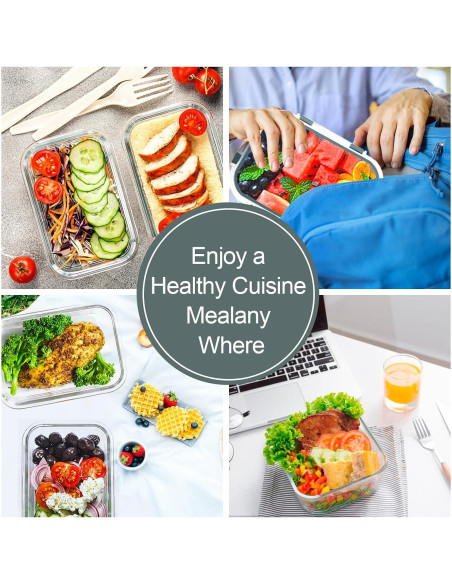 Contenedores de Vidrio Herméticos VERONES 10 Piezas 12oz y 34oz Contenedores de Vidrio Herméticos VERONES 10 Piezas 12oz y 34oz