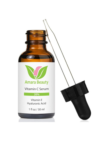 Suero de Vitamina C 20% Amara Beauty con Ácido Hialurónico 29.57 ml