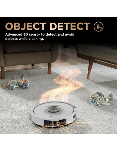 Aspiradora y trapeador robot Shark PowerDetect 2 en 1, autovaciado