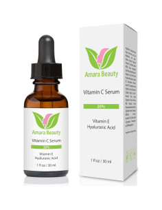 Suero de Vitamina C 20% Amara Beauty con Ácido Hialurónico 29.57 ml 2
