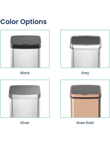 Basurero Automático Ninestars DZT-50-28 49L Sensor Infrarrojo