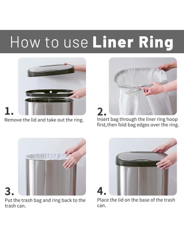 Basurero Automático Ninestars DZT-50-28 49L Sensor Infrarrojo