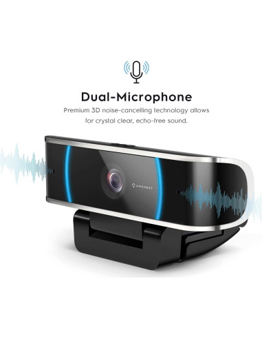 Cámara Web Amcrest AWC5100 5MP HD con Micrófono y Gran Angular