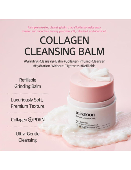 Bálsamo Limpiador de Colágeno Mixsoon 50ml - Suave y Ecológico