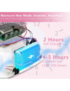 Lámpara de Uñas UV/LED Recargable SUN S20 con Sensor Automático 2